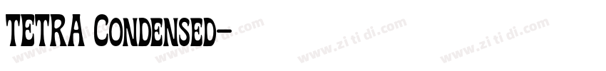 TETRA Condensed字体转换 TETRA Condensed字体转换